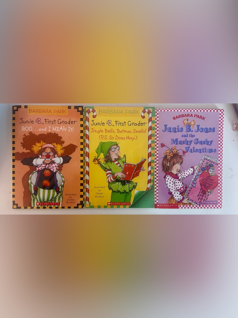 Set of 5 Junie b. Jones Holiday/ Occassion Themed Books/ Childrens Novels